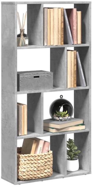 vidaXL Bücherregal Betongrau 60x20x120 cm Holzwerkstoff 858150