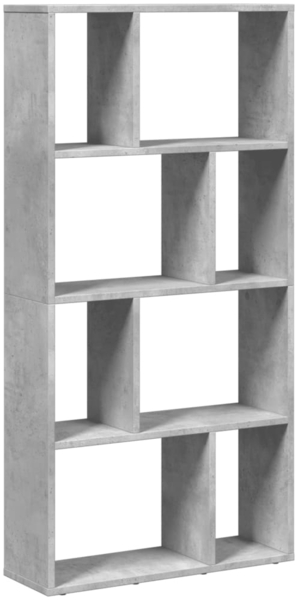 vidaXL Bücherregal Betongrau 60x20x120 cm Holzwerkstoff 858150