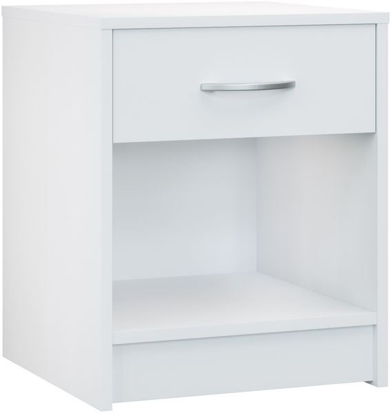 CASARIA® Nachttisch mit Schublade 50cm Weiß