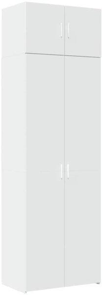 vidaXL Hochschrank Weiß 70x42,5x225 cm Holzwerkstoff 3281322