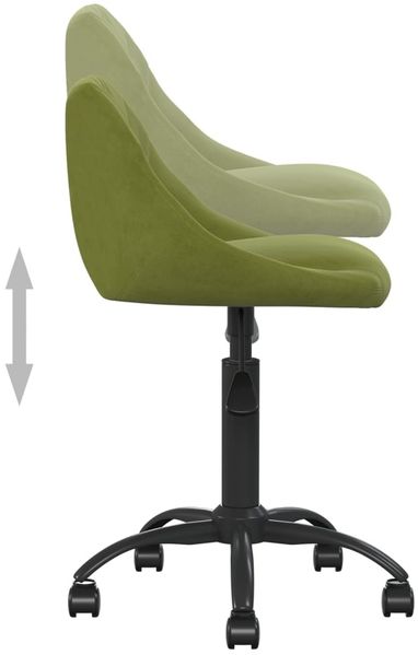 vidaXL Bürostuhl Hellgrün Samt [3088848] Bild 5