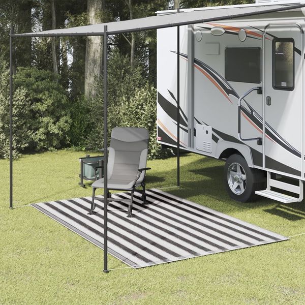 vidaXL Zeltteppich 250x200 cm Anthrazit und Weiß 310819