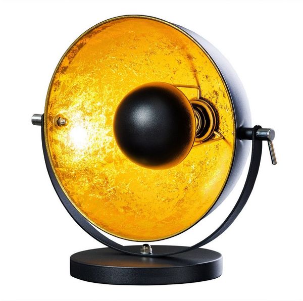riess-ambiente Tischleuchte STUDIO 40cm schwarz / gold, ohne Leuchtmittel, flexibel verstellbar,Industrial