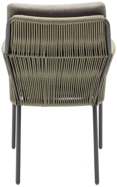 Gartenstuhl Como, Aluminium, Rope, Beige, 71 x 86 x 59 cm Bild 4