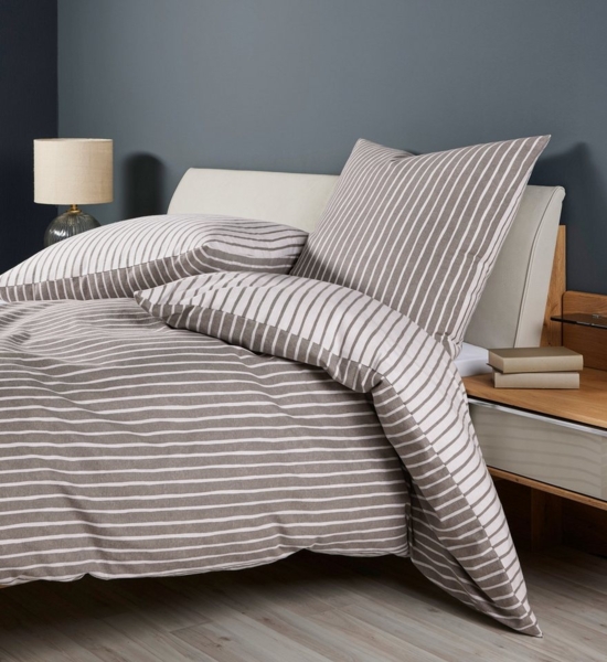 Janine Wendebettwäsche Feinbiber65170 08, Feinbiber, mit Reissverschluss