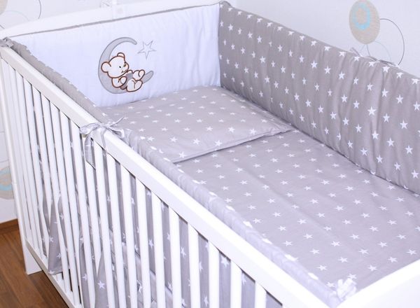 Primawela Bettnestchen Nestchen Applikation 420 cm Bettumrandung Baby Bett Kinder Kopfschutz