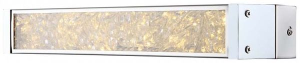 Moderne LED Wandleuchte in chrom - Globo 49337-12
