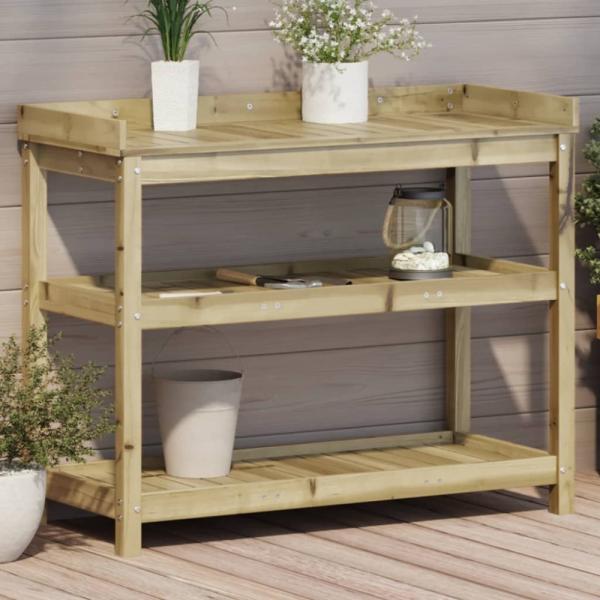 vidaXL Pflanztisch Ablagen 108x45x86,5 cm Imprägniertes Kiefernholz 832441