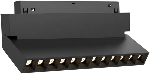 Braytron 48V Magnet Schienenleuchte Linear 12W 3CCT CRI90 24 Grad Spot Aufbau Schwarz