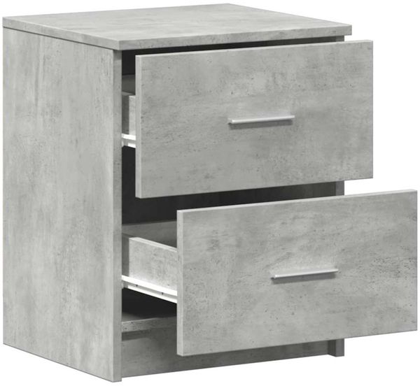 vidaXL Nachttisch mit 2 Schubladen Betongrau 40x36x50 cm 858791 Bild 5