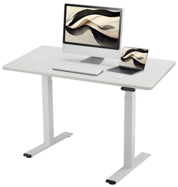 ERGOFINO Schreibtisch DT20LT höhenverstellbarer Schreibtisch (140x80 cm, 2 Motoren, höhenverstellbarer schreibtisch gestell), 4-Memory-Steuerung (Schwarz), mit Tischplatte Bild 4