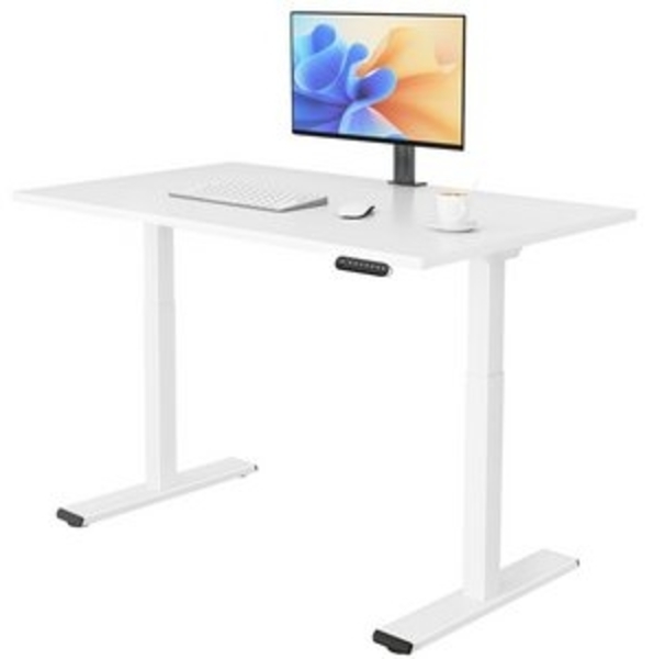 ERGOFINO Schreibtisch DT20LT höhenverstellbarer Schreibtisch (140x80 cm, 2 Motoren, höhenverstellbarer schreibtisch gestell), 4-Memory-Steuerung (Schwarz), mit Tischplatte Bild 6