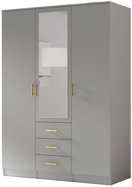 MOEBLO Drehtürenschrank LIMON (mit Spiegel und Schubladen – Moderner Schrank für Schlafzimmer oder Ankleidezimmer, funktional und geräumig) -(BxHxT):150/200x210x64 cm
