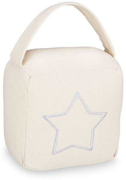 Relaxdays 2 x Türstopper Sack Stern beige