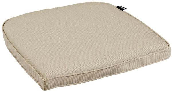 Sitzkissen Florina für Gartenstühle, Taupe, 48 x 48 x 6 cm