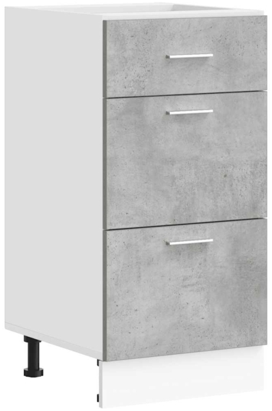vidaXL Unterschrank Lyon Betongrau 40x46x81,5 cm Holzwerkstoff 854214