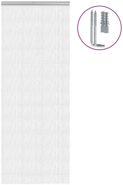 vidaXL Türvorhang aus Ketten 80x212 cm Aluminium 4010009