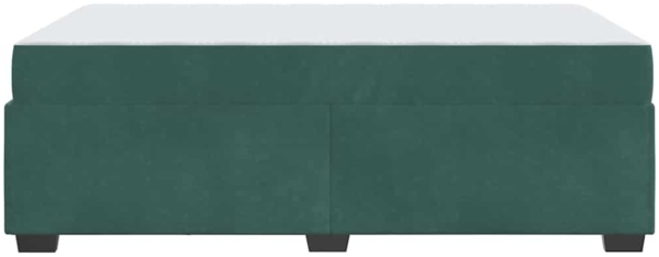 vidaXL Bettrahmen mit Matratze Dunkelgrün 120 x 190 cm Stoff 3399281 Bild 6