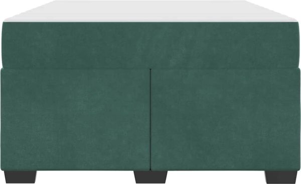 vidaXL Bettrahmen mit Matratze Dunkelgrün 120 x 190 cm Stoff 3399281 Bild 5