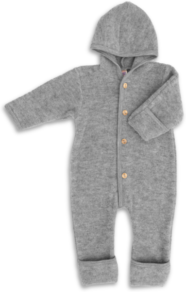 Engel Baby-Overall mit Kapuze, Holzknöpfen und Umschlag TOP