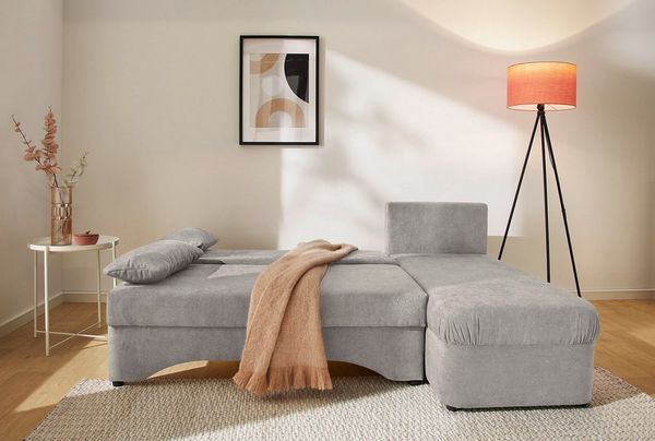 Jockenhöfer Gruppe Ecksofa Starlight L-Form, B: 191 cm, mit Bettfunktion, Bettkasten & Licht, Unser Dauertiefpreis