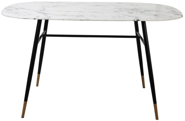 Tisch Glas und Metall 140x90