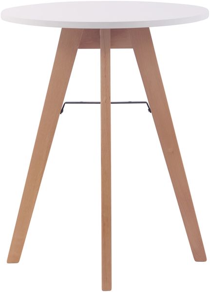 Esstisch ELIAS rund - 60x60x75cm, Holz, Weiß | Küchentisch Esszimmertisch Wohnzimmertisch