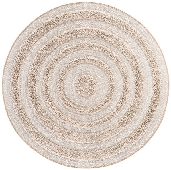 Rikmani Hochflor-Teppich Hochflorteppich Rund 160 cm