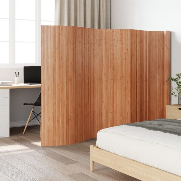 vidaXL Paravent Natur Breite 600 cm Höhe 165 cm Bambus 377005
