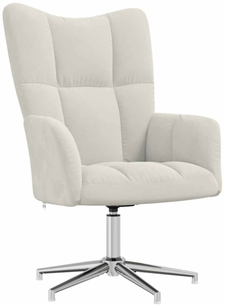 vidaXL Relaxsessel Cremeweiß Samt [328126]