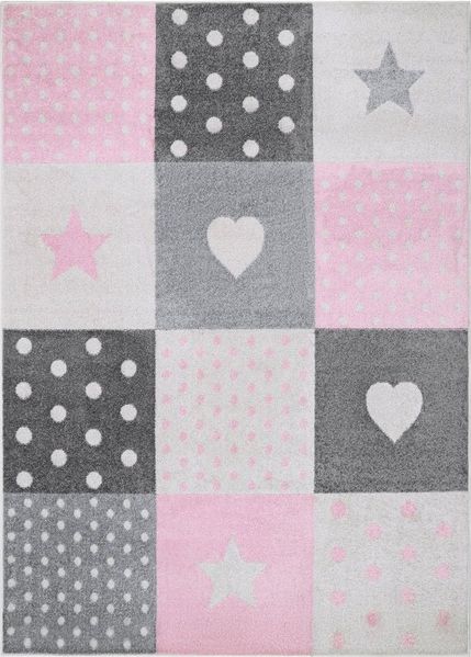 Tapiso Kinderteppich LAZUR, rechteckig, Höhe: 9 mm, Kurzflor, modern Design