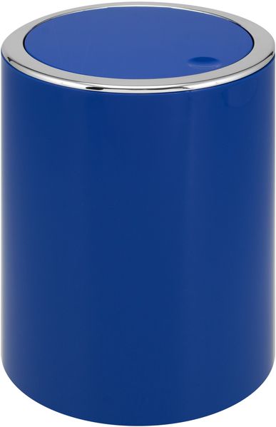Kosmetikeimer SAVONA 5,5 Liter aus Kunststoff, rund - blau