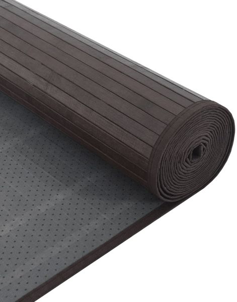 vidaXL Teppich Rechteckig Dunkelbraun 60x500 cm Bambus 376857 Bild 5
