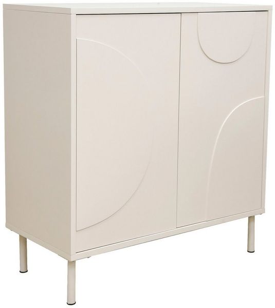 Sideboard Holea mit 2 Türen 75x70x34 cm Beige [en. casa]