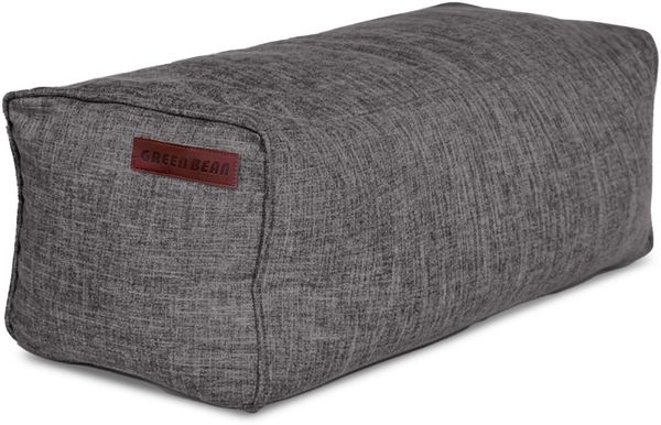 Green Bean® Indoor Sitzhocker Pouf 70x33x28cm EPS-Perlen Füllung -Home Linen Kuschelig Weich Waschbar - Drinnen Bodenkissen Liegekissen Sitzkissen Sitzhocker Sessel Kinder Erwachsene Stoff Dunkelgrau