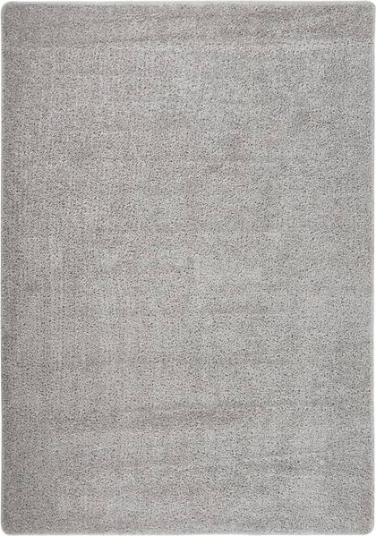 Shaggy-Teppich Wohnzimmer Schlafzimmer Helllgrau 160x230 cm Rutschfest