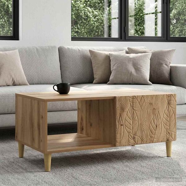 vidaXL Couchtisch Artisan-Eiche 90 x 50 x 40 cm Holzwerkstoff 895194