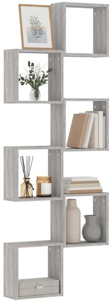 vidaXL Würfelregale 6 Stk. Grau Sonoma 30x15x30 cm 815884