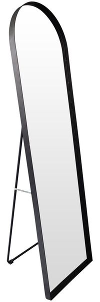 XORA 'TONDO' Spiegel, Metall schwarz, 40 x 140 x 35 cm, stehend