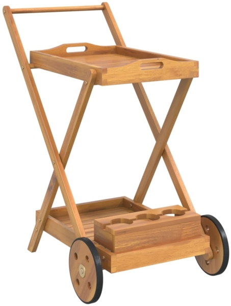 vidaXL Teewagen 54x87x90 cm Massivholz Akazie 319424