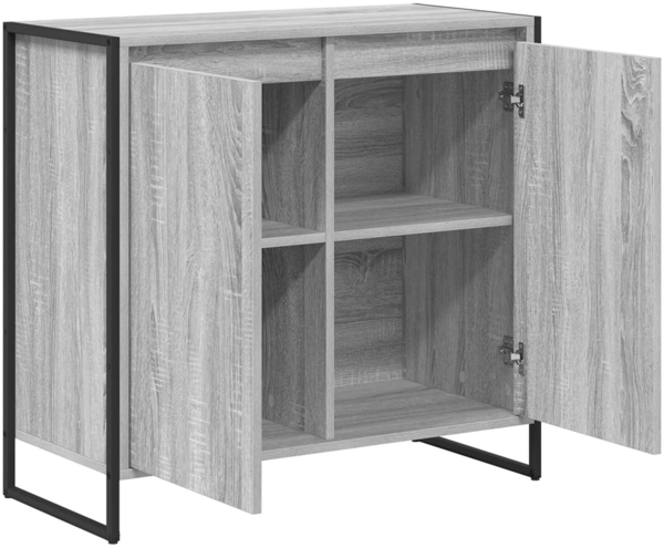 vidaXL Seitenschrank Graues Sonoma 79 x 36 x 75 cm Holzwerkstoff 886603 Bild 4