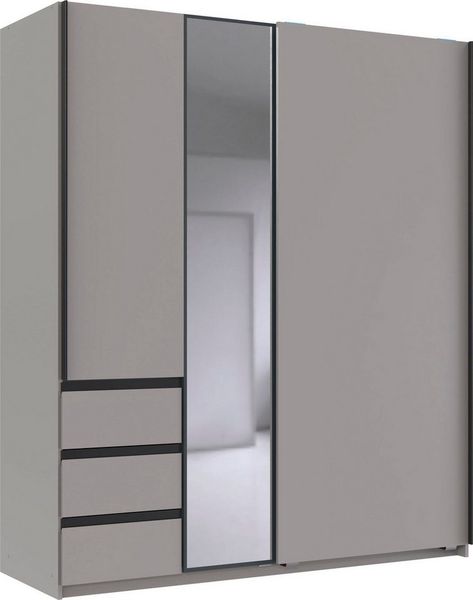 Wimex Schwebetürenschrank Stade, B: 168cm, inkl. Spiegel und von außen bedienbaren Schubladen erhältlich in verschiedenen Farben