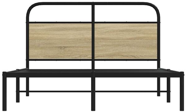 vidaXL Bettgestell ohne Matratze 140x190 cm Sonoma-Eiche Holzwerkstoff 4100258 Bild 4