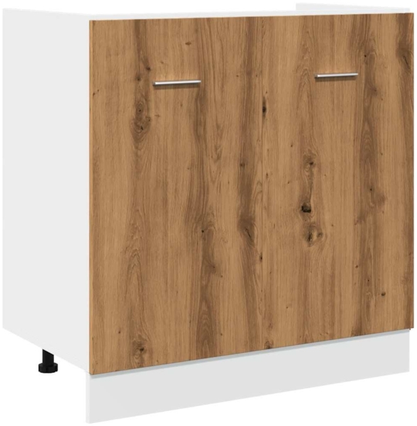 vidaXL Spülenunterschrank Lyon Artisan-Eiche 80x46x81,5 cm Holzwerkstoff 856078