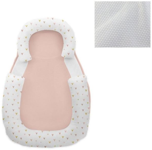 Kikkaboo Baby Lagerungskissen 60 x 40 cm Memory Foam, Baumwolle, rutschfest rosa