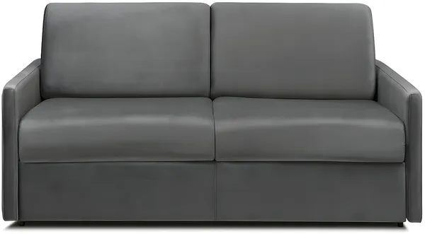 Vente-unique - CALIFE Sofa SamtStoff Grau - B 223 cm94 cm x H 85 cm x L 170 cm