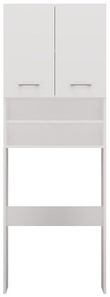 ibonto WASCHMSCHINENUMBAUSCHRANK Weiss 180x64x30cm (H 180 x T 30 x B 64 cm)