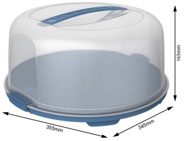 ROTHO Kuchentransportbox Fresh 2er-Set Tortenglocke, Kunststoff (PP), Kunststoff, Hergestellt in der Schweiz Bild 2