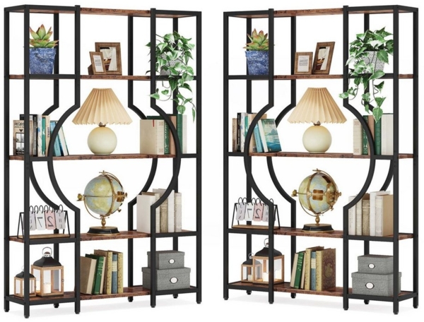 Tribesigns Bücherregal 176cm Hoch Standregal, Freistehende 12 offene Regale