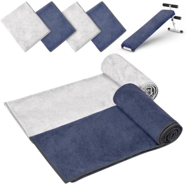 4er Set URAQT Microfaser Handtücher Sauna Fitness Sport Strand 30x70cm